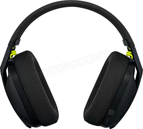 Photo de Casque Gamer sans fil Logitech G435 LightSpeed (Noir/Jaune)