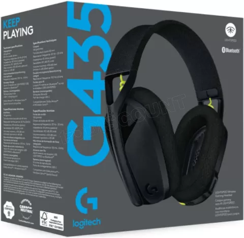 Logitech G435 SE LIGHTSPEED Casque de jeu sans fil Bluetooth Guide de  l'utilisateur