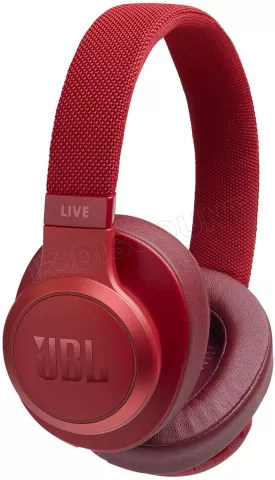 Photo de Casque Micro Bluetooth JBL Live 500 (Rouge)