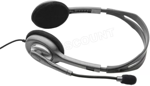 Photo de Casque Micro Logitech Headset H110 (Noir)