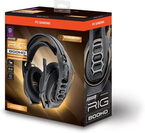 Photo de Casque Micro sans fil Plantronics Gaming RIG 800HD (Noir)