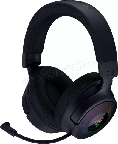 Photo de Casque Micro sans fil Razer Kraken V4 (Noir)