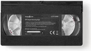 Photo de Cassette de nettoyage Nedis pour tête de lecture VHS