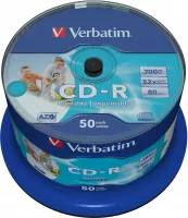Photo de CD Verbatim 700 Mo 52X Imprimable (Spindle de 50 )