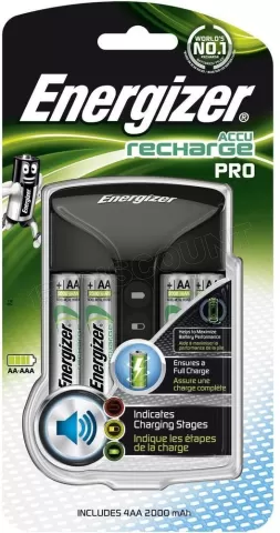 Photo de Chargeur de Piles Energizer Pro Charger+ 4 piles rechargeables Power Plus AA