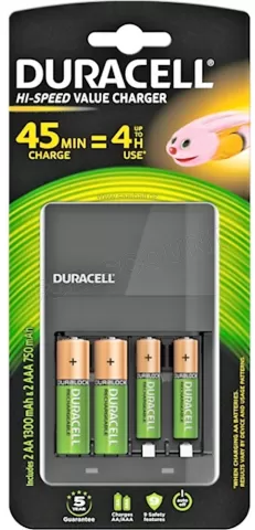 Photo de Chargeur de Piles Hi-Speed Value Charger Duracell 4x AA/AAA (4 piles fournies)