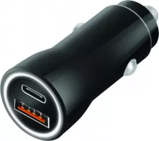 Photo de Chargeur de voiture Allume Cigare Tiemme 2xUSB-A/C 36W