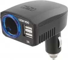 Photo de Chargeur de voiture Allume Cigare T'nB 2xUSB 5V