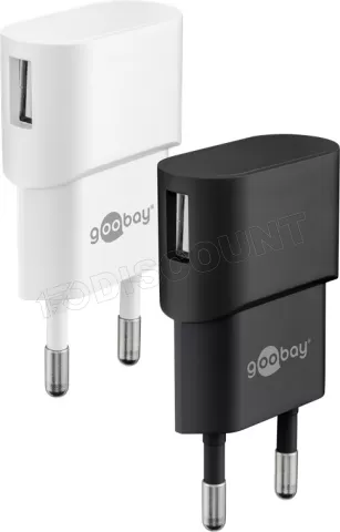 Photo de Chargeur secteur Goobay 1x port USB-A 5W (Noir)