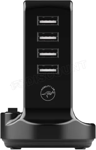 Photo de Chargeur secteur Mobility Lab 4 ports USB avec rallonge (2.4A)