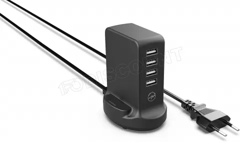 Photo de Chargeur secteur Mobility Lab 4 ports USB avec rallonge (2.4A)