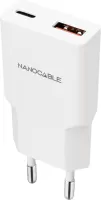 Photo de Nanocable  1x USB-C + USB-A  20W