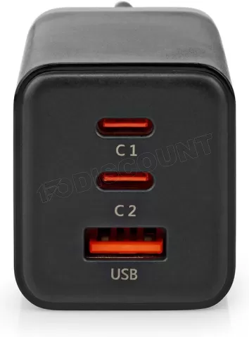 Photo de Chargeur secteur Nedis 1 port USB-A + 2 ports USB-C 65W (Noir)