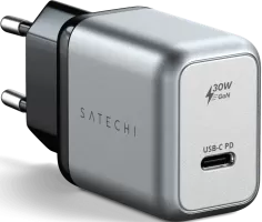 Photo de Chargeur secteur Satechi GaN 1x port USB-C 30W (Argent)