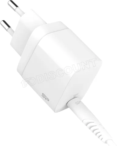 Photo de Chargeur secteur Silicon Power Boost Charger QM10 Combo 1x port USB-C 18W (Blanc)