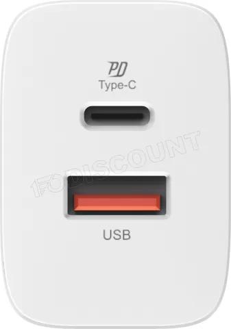 Photo de Chargeur secteur Silicon Power Boost Charger QM15 1x port USB-C/A 20W (Blanc)