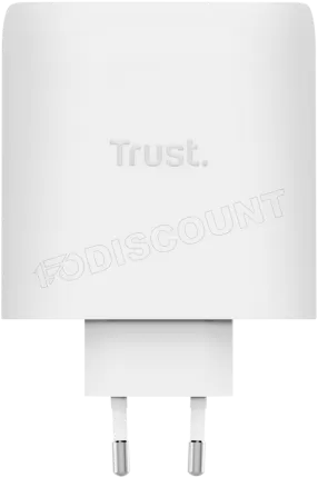Photo de Chargeur secteur Trust Maxo 2x port USB-C - 100W (Blanc)