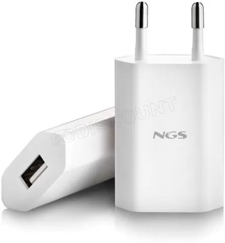 Photo de Chargeur secteur Universel NGS USB-A- 10W (Blanc)