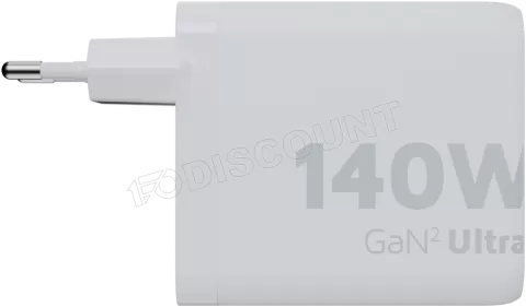 Photo de Chargeur secteur Xtorm Gan2 Ultra 1x port USB-A + 3x ports USB-C 140W (Blanc)