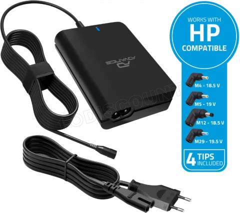 Photo de Chargeur universel Advance compatible HP 90W - 4 embouts