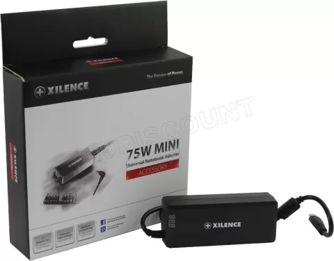 Photo de Chargeur universel Xilence SPS-XP-LP75 pour ordinateur portable 75W max (9 Embouts)