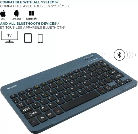 Photo de Clavier Bluetooth Mobilis (Bleu)