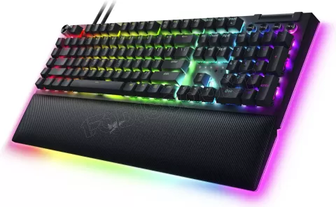 Photo de Clavier filaire Gamer mécanique (Razer Yellow) Razer BlackWidow V4 Pro RGB (Noir)