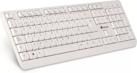 Photo de Clavier filaire NGS Spike QWERTY Espagnol (Blanc)