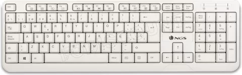 Photo de Clavier filaire NGS Spike QWERTY Espagnol (Blanc)