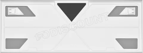 Clavier Corsair Gaming K70 RGB PRO - Clavier - backlit - USB - Français -  commutateur : CORSAIR OPX RGB - blanc - boîte