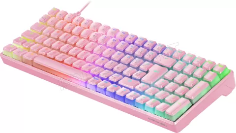 Photo de Clavier Gamer mécanique (Outemu Blue Switch) Mars Gaming MKUltra RGB (Rose)