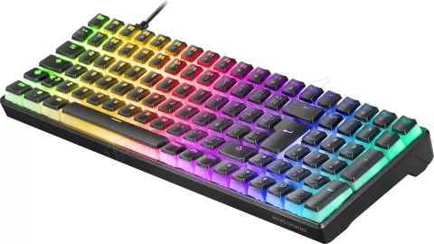 Photo de Clavier Gamer mécanique (Outemu Red Switch) Mars Gaming MKUltra RGB (Noir)