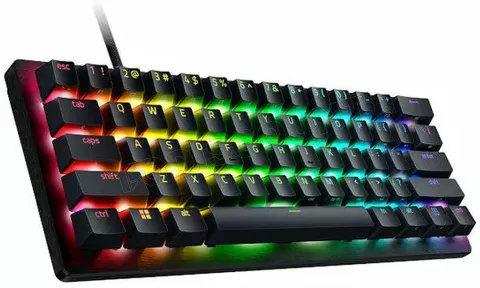 Photo de Clavier Gamer mécanique (Razer Optical) Razer Huntsman V3 Pro Mini RGB (Noir)
