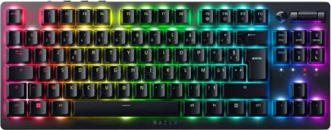 Photo de Clavier Gamer mécanique (Razer Optical Switch Red) Razer DeathStalker V2 Pro Tenkeyless RGB (Noir)