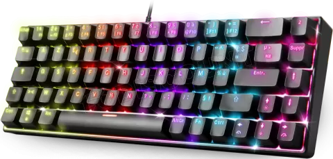 Photo de Clavier Gamer mécanique (Tactile Blue) Spirit of Gamer Xpert K150 TKL RGB (Noir)