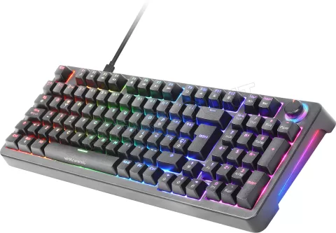 Photo de Clavier Gamer mécanique (Yellow Switch) Mars Gaming MKPro RGB (Noir)