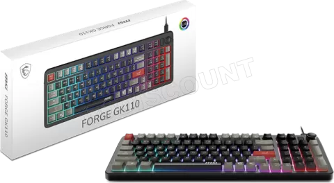 Photo de Clavier Gamer MSI Forge GK110 RGB (Noir)