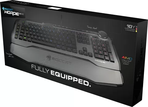Photo de Clavier Gamer Roccat Horde Aimo RGB (Gris)