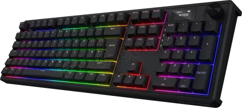 Photo de Clavier Gamer sans fil magnétique (Hator Aurum Linear) Hator Skyfall 100 Pro RGB (Noir)