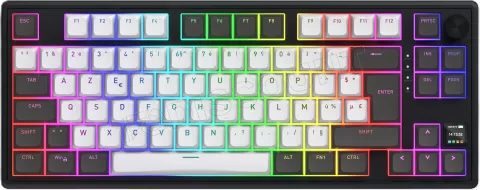 Photo de Clavier Gamer sans fil magnétique (Hator Aurum Linear) Hator Skyfall 80 Pro TKL RGB (Noir)