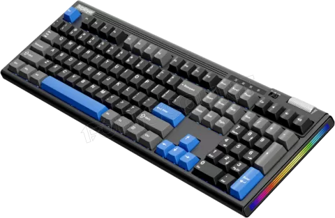 Photo de Clavier Gamer sans fil mécanique (BSON Lavender) 1stPlayer Neo108 ARGB (Noir/Bleu)