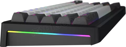 Photo de Clavier Gamer sans fil mécanique  (Hator Aurum Linear) Hator Skyfall 100 Pro RGB (Noir/Gris)