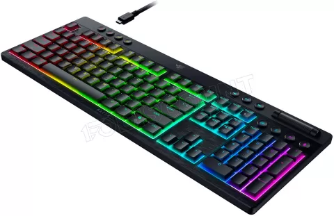 Photo de Clavier Gamer sans fil mécanique (Razer Orange) Razer BlackWidow V4 X Tenkeyless HyperSpeed RGB (Noir)