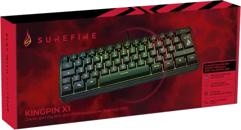 Photo de Clavier Gamer Verbatim SureFire KingPin X1 RGB (Noir)