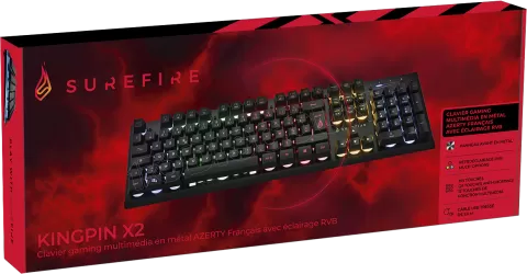 Photo de Clavier Gamer Verbatim SureFire KingPin X2 RGB (Noir)