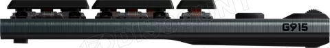 Photo de Clavier sans fil Gamer mécanique (Logitech GL Tactile Brown ) Logitech G915 Lightspeed RGB (Noir)