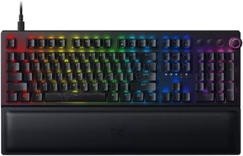 Photo de Clavier sans fil Gamer mécanique (Razer Green) Razer Blackwidow V3 Pro RGB (Noir)