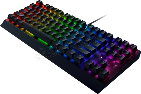 Photo de Clavier sans fil Gamer mécanique (Razer Green) Razer BlackWidow V3 Tenkeyless RGB (Noir)