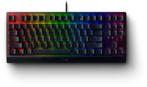 Photo de Clavier sans fil Gamer mécanique (Razer Green) Razer BlackWidow V3 Tenkeyless RGB (Noir)
