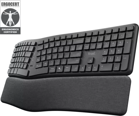 Photo de Clavier sans fil Trust Keyra (Noir)